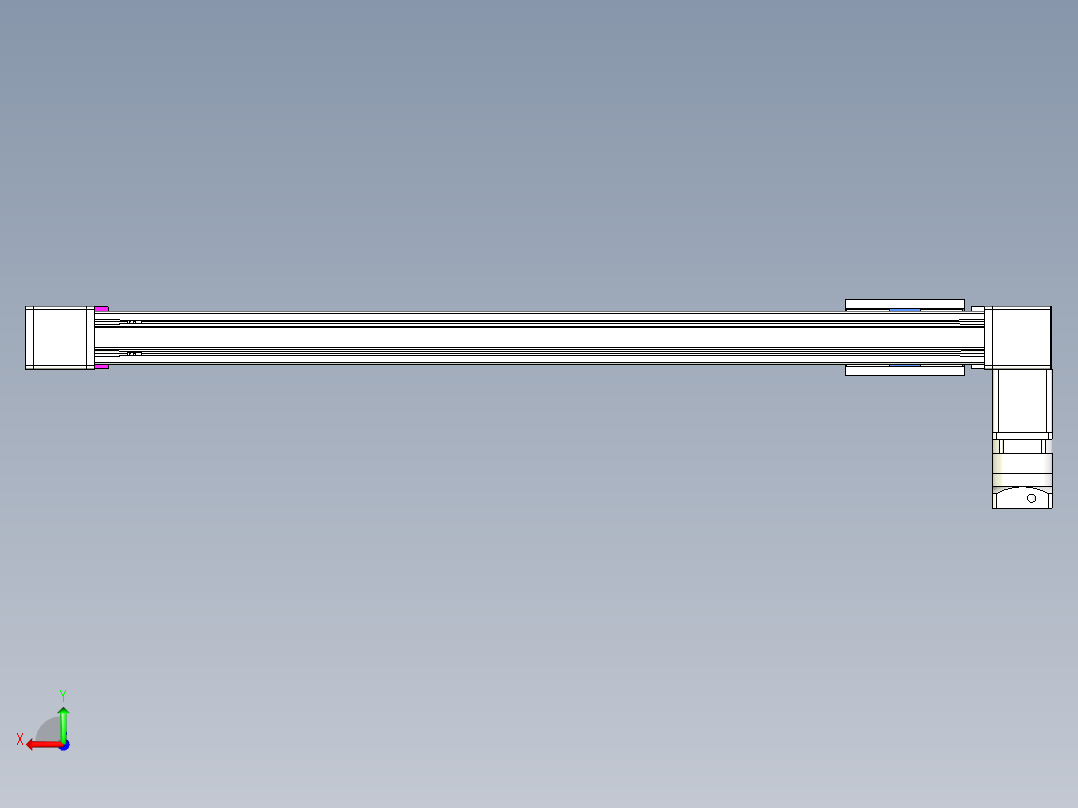 威洛博LB.GB同步带传动--欧规系列GB8-L192-S1100-BL-P75-K后视图
