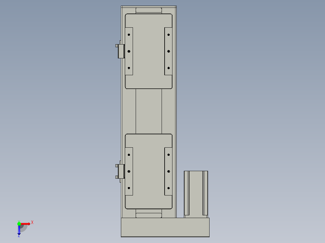 直线模组LHC14-S250-L设计图纸俯视图