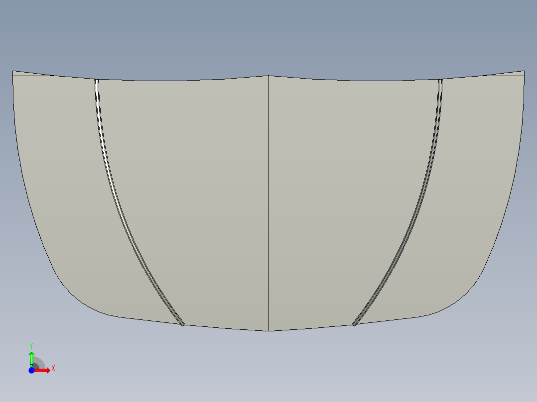 汽车引擎盖外板--stp前视图
