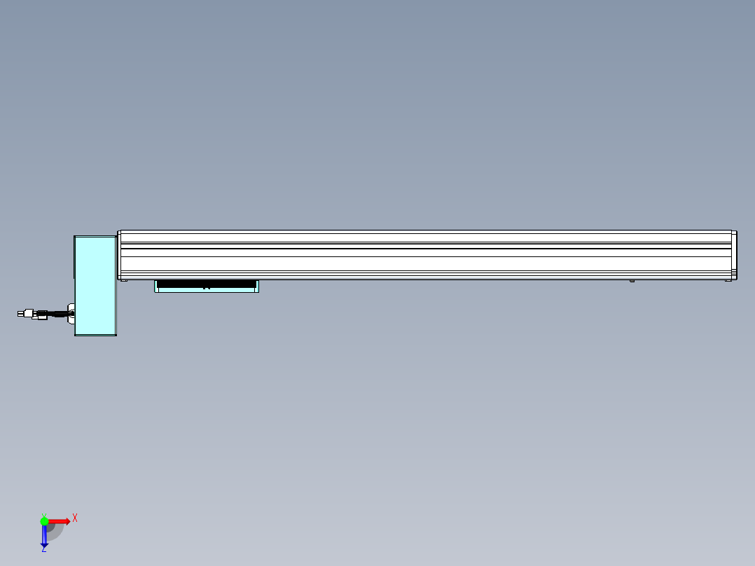 威洛博VBC同步带传动一无尘环境VBC14-L45-S650-BRU-ZP40-C3俯视图