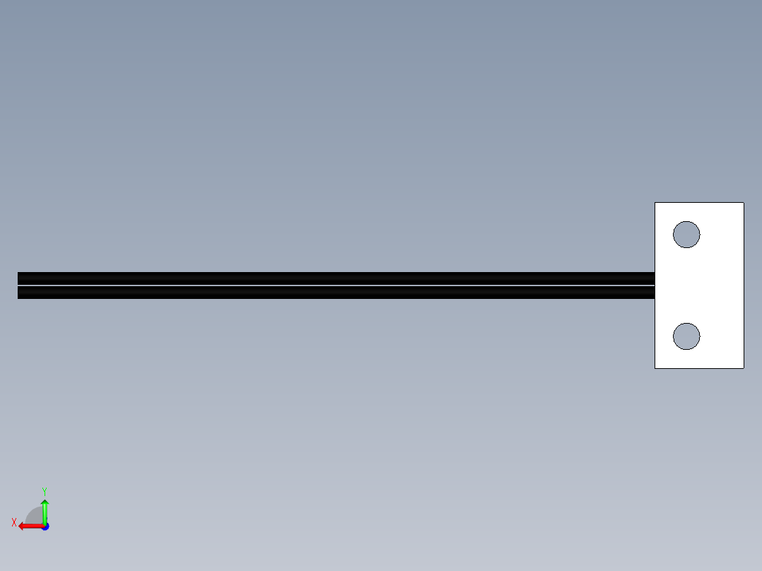 支架光纤_漫反射型FR-W14后视图