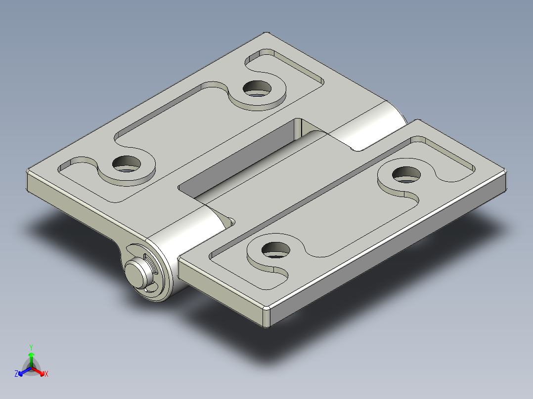 不銹鋼鉸鏈5570-3D多系列多零件图纸模型正等轴测图