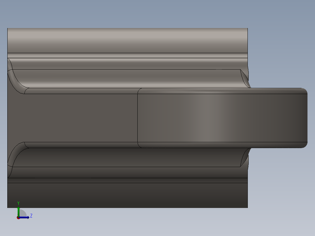 机械线夹；机械夹持机构；夹具左视图
