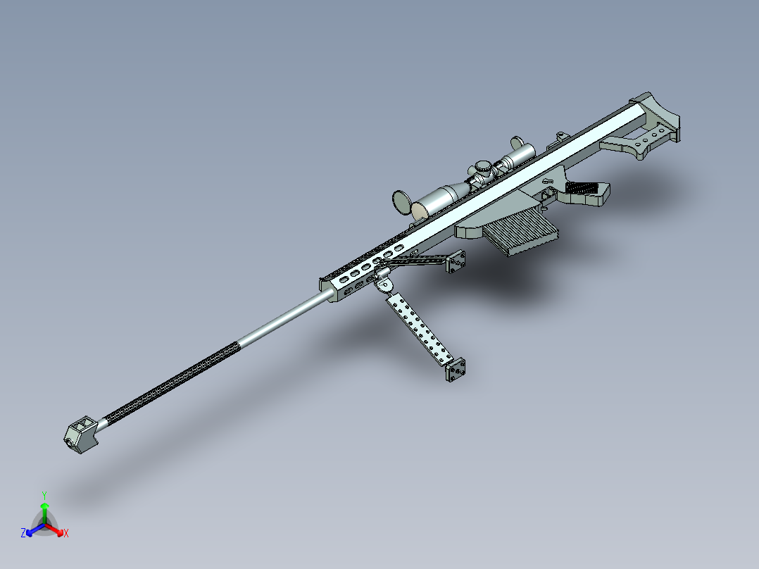 巴雷特M82A1<span style='color: red'>狙击步枪</span>