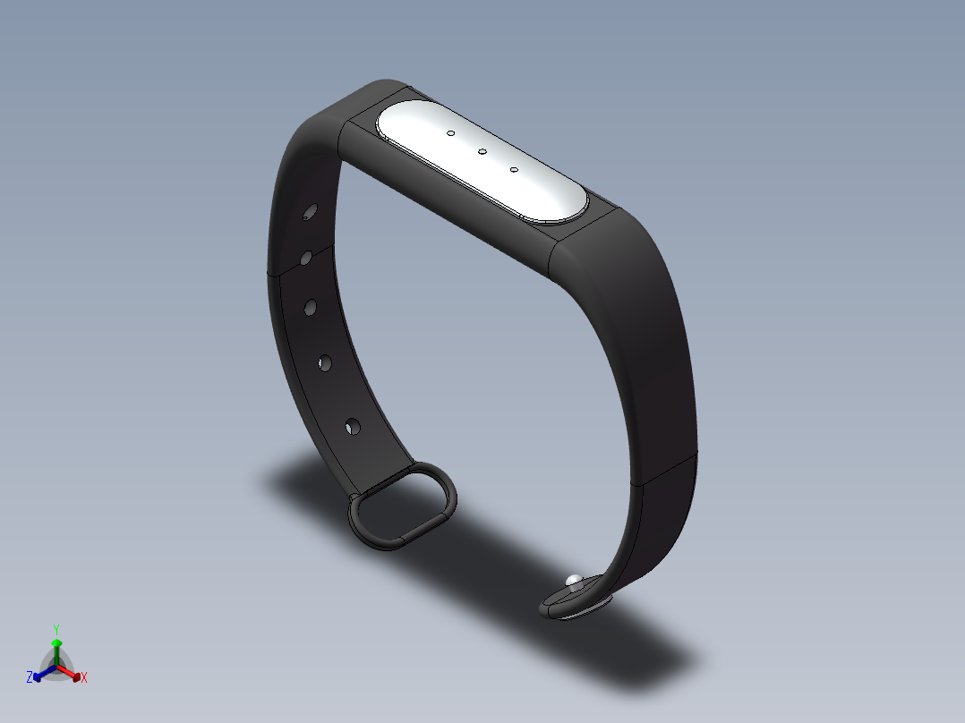 小米手环2正等轴测图