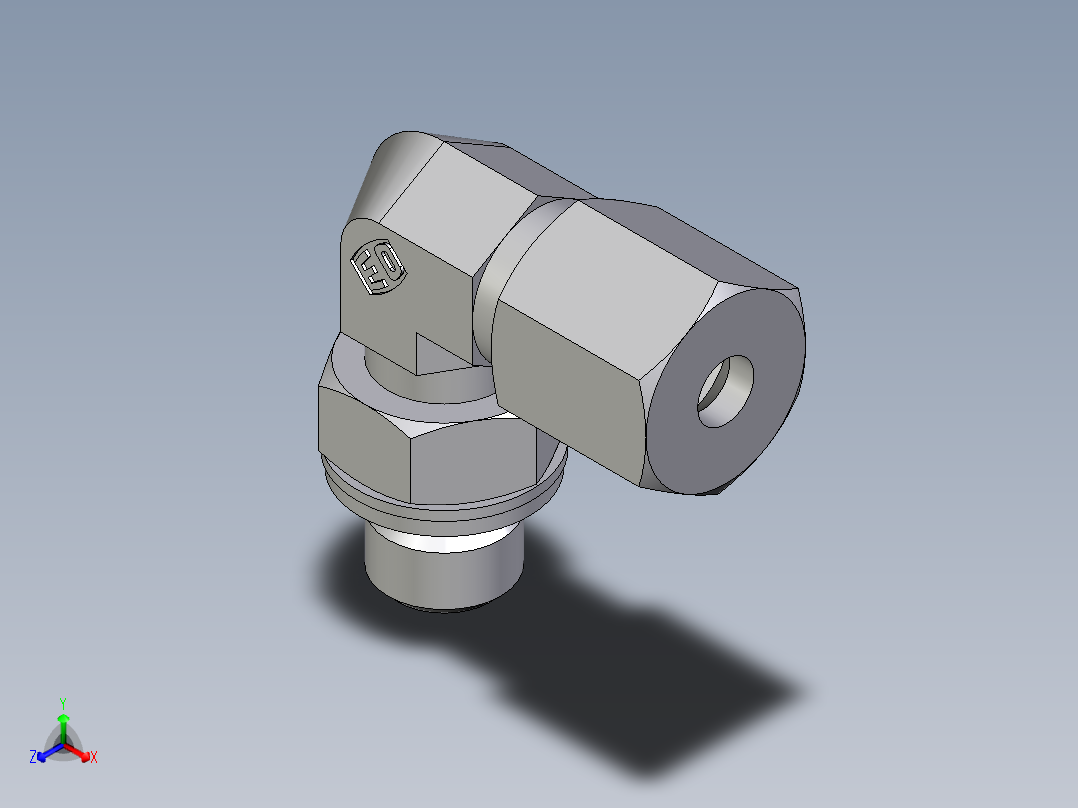卡套式工业通用硬管接头EO_Adjustable_Locknut_elbow_WEE06SMCF