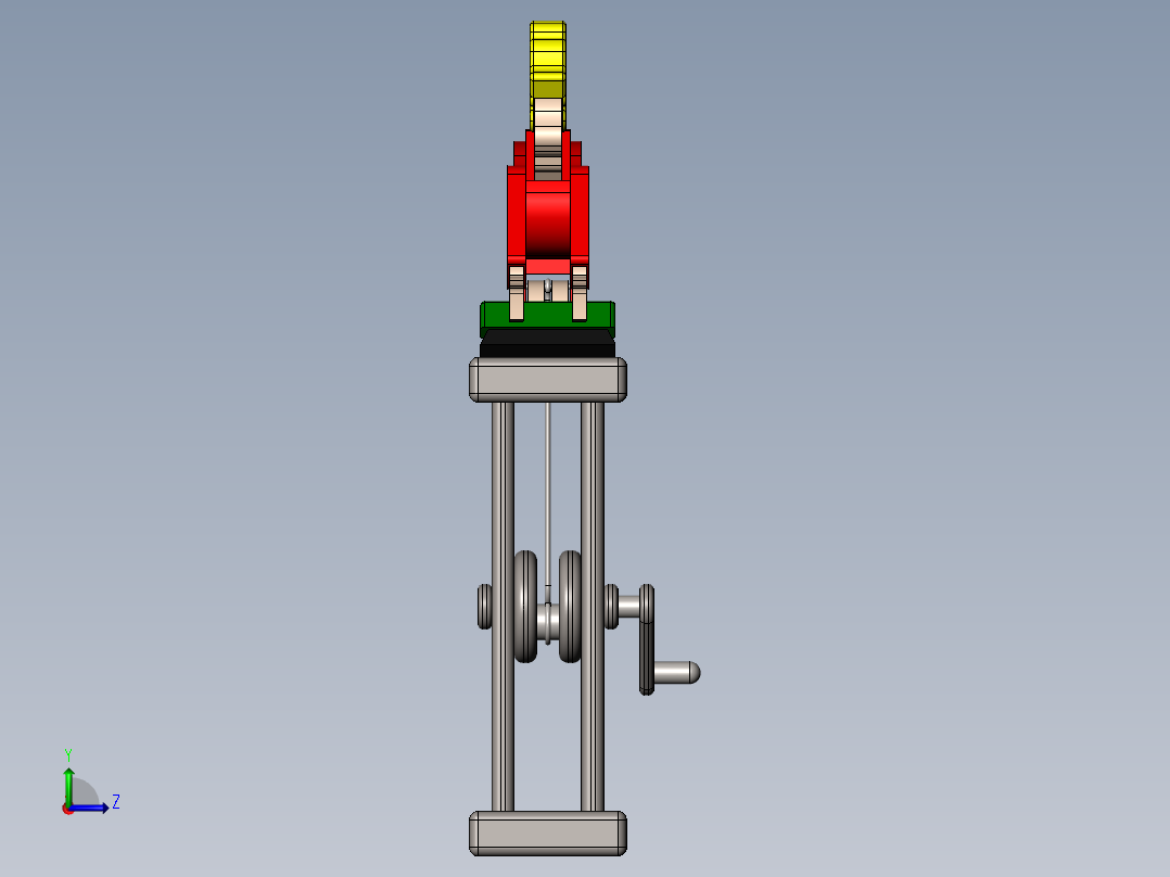 可动清洁女工玩具左视图