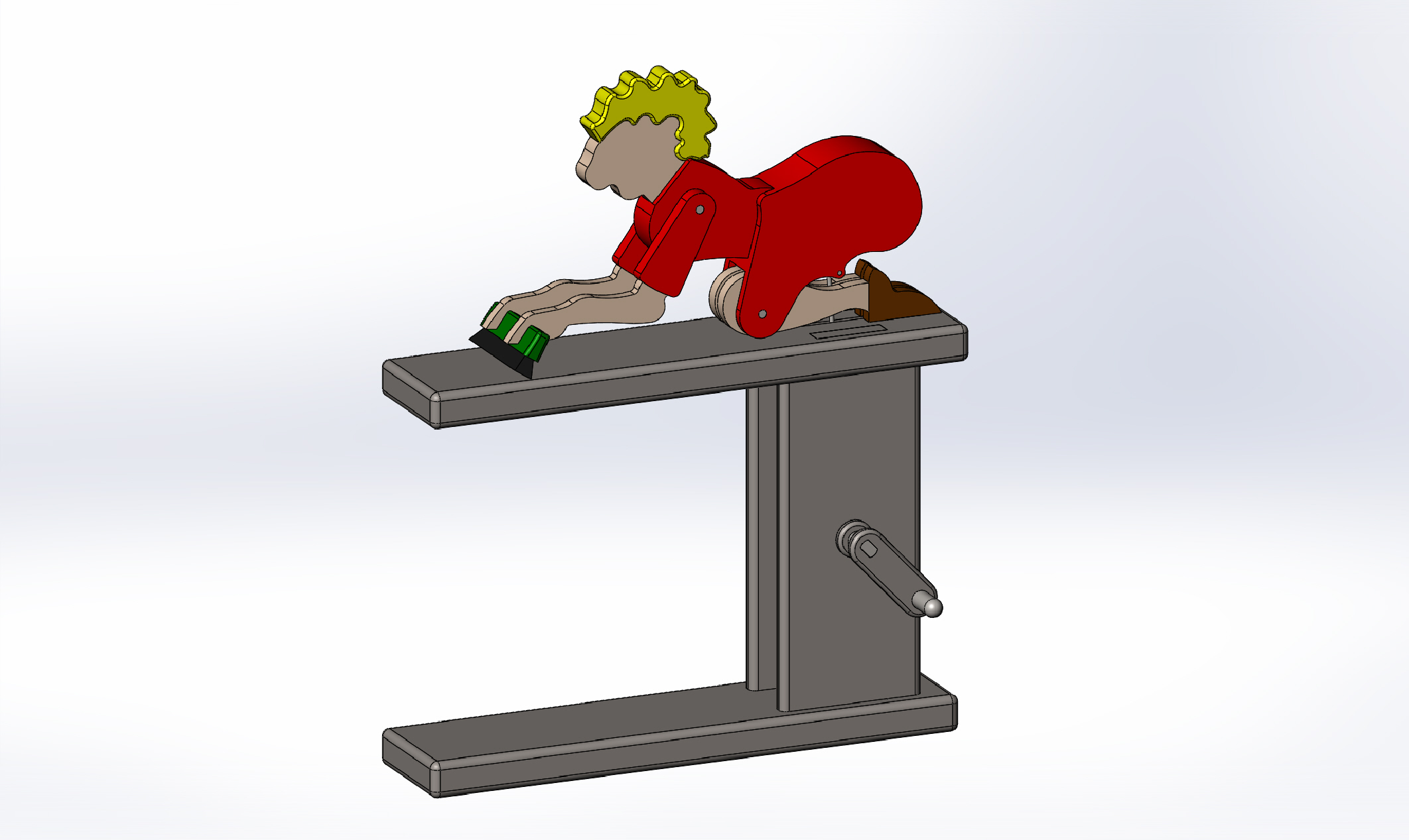 可动清洁女工玩具