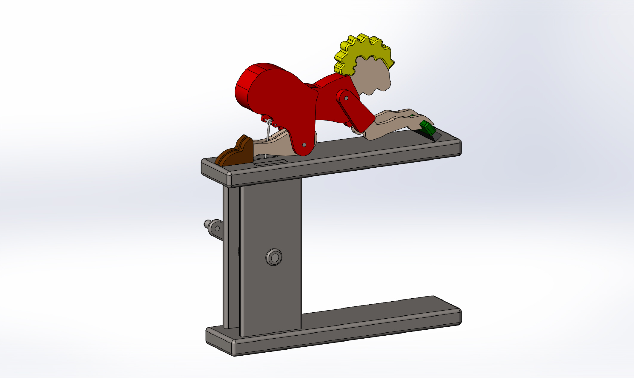 可动清洁女工玩具