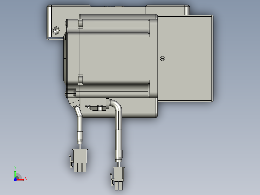 威洛博直线电机模组EB8-L100-S1850-BL-P75-MS3前视图