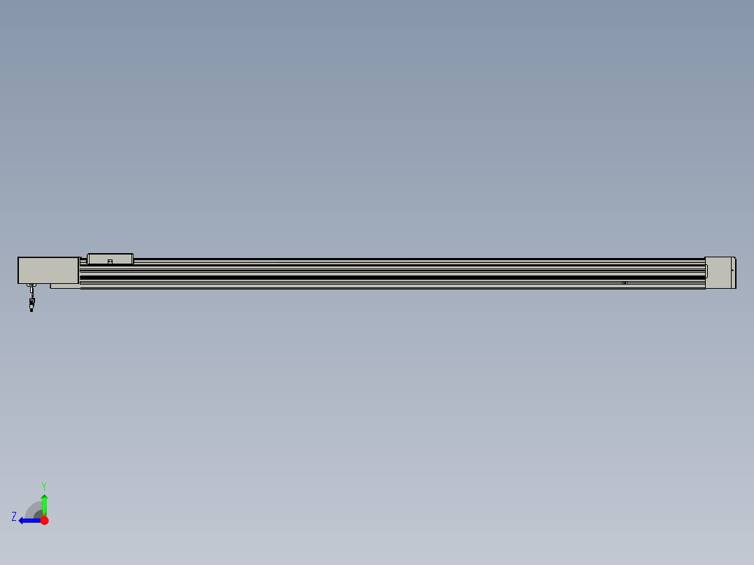 威洛博直线电机模组EB8-L100-S1850-BL-P75-MS3右视图