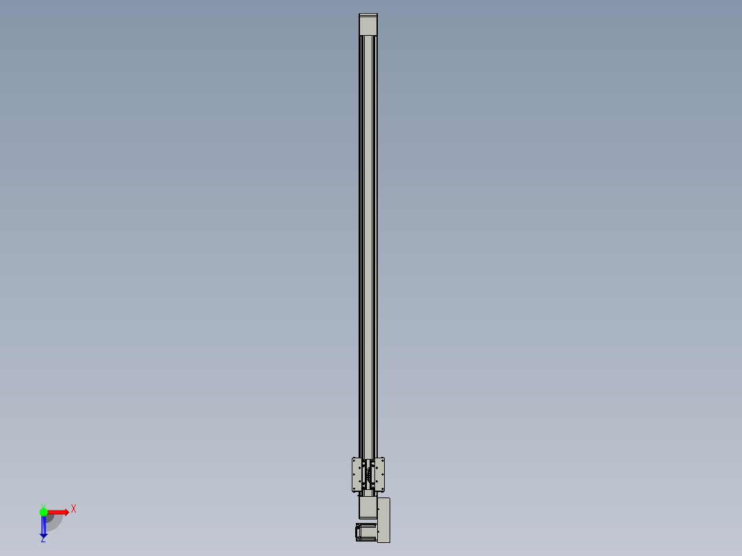 威洛博直线电机模组EB8-L100-S1850-BL-P75-MS3俯视图