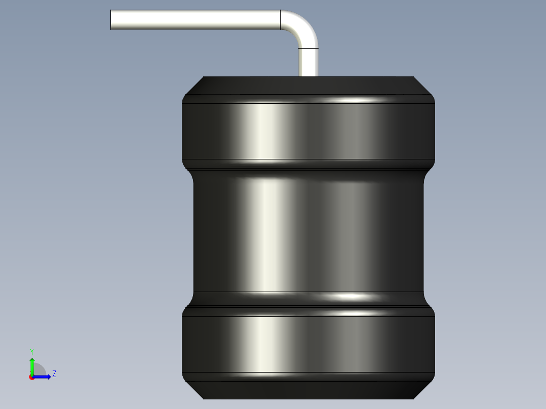 无源元件封装-IND_RAD_D8x10_RA_HS左视图