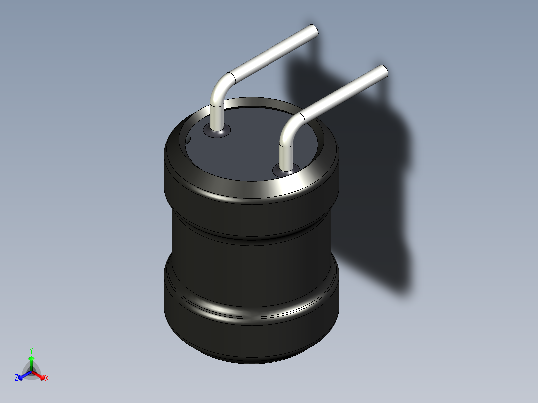 无源元件封装-IND_RAD_D8x10_RA_HS正等轴测图