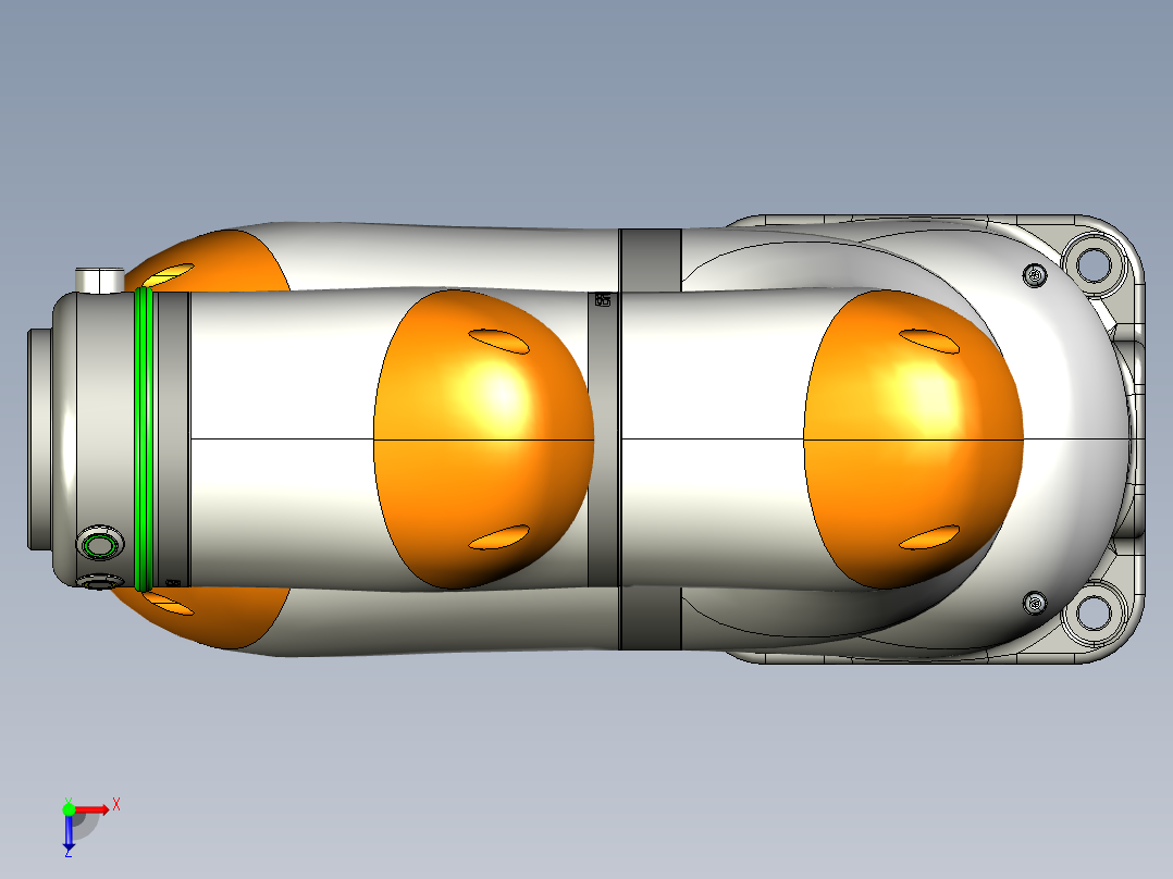 埃夫特efort_ecr5_928六轴协作机器人资料俯视图
