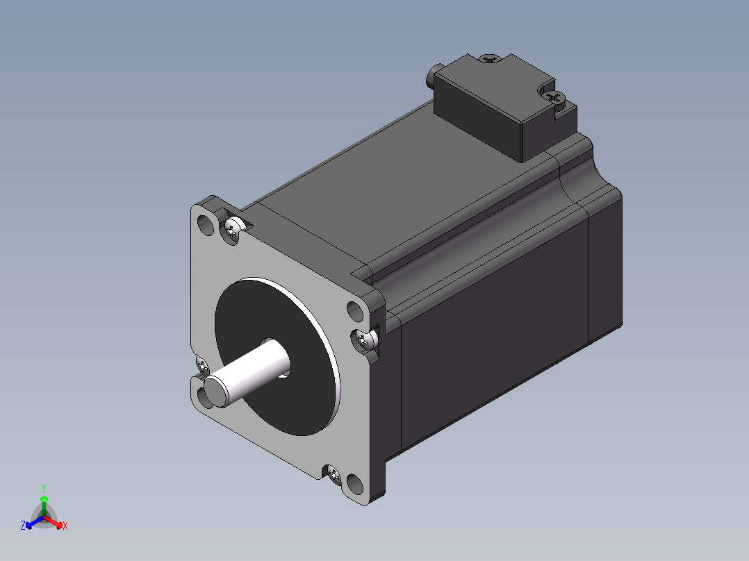 2304HS42D8 汉德保步进电机正等轴测图