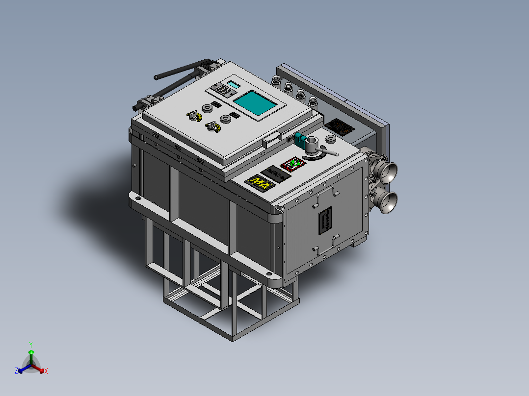 矿用隔爆兼本质安全型交流变频器841717==160正等轴测图