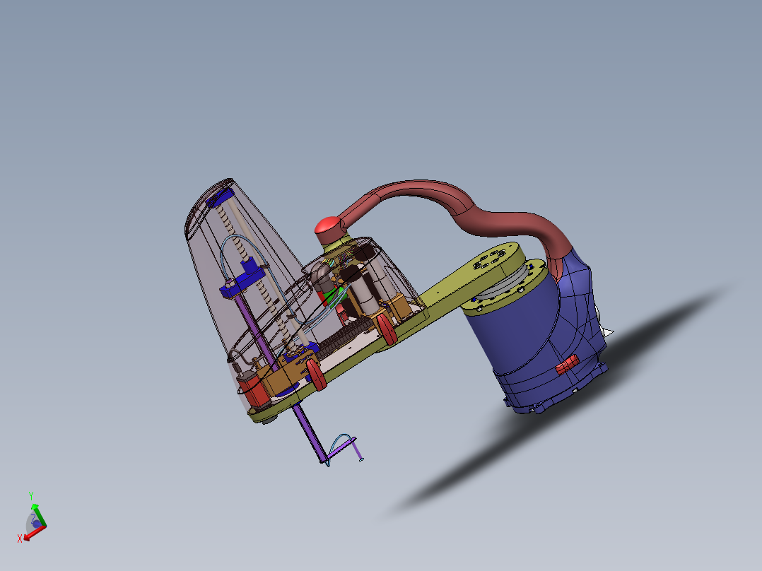 四轴<span style='color: red'>机器人</span>3D图纸机械设计参考资料设计3d设备