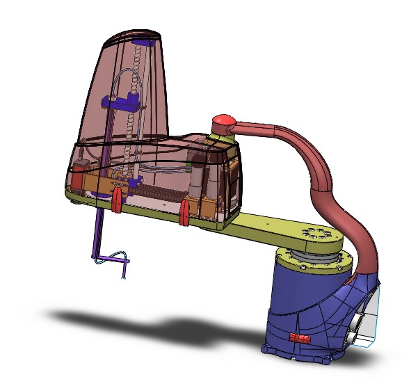 四轴机器人3D图纸机械设计参考资料设计3d设备