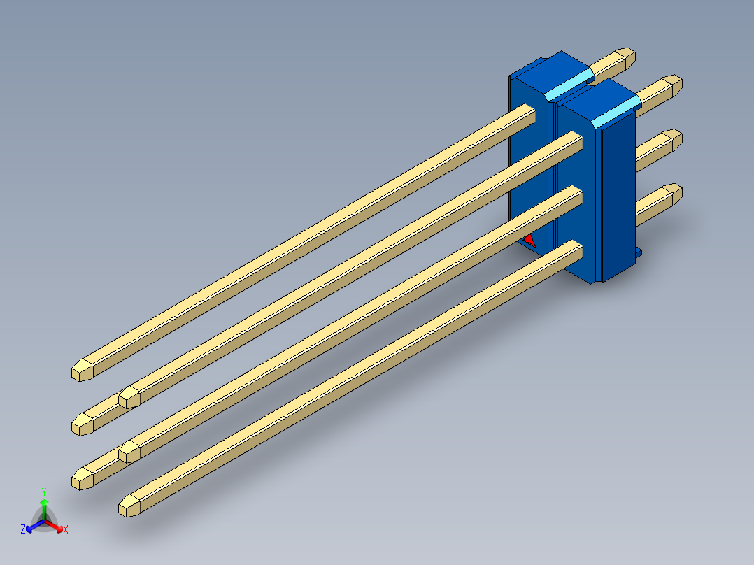 彩色公头100mil（2.54mm）系列-DS1021_blue_3x02p_100mil_Type43_rev1.0