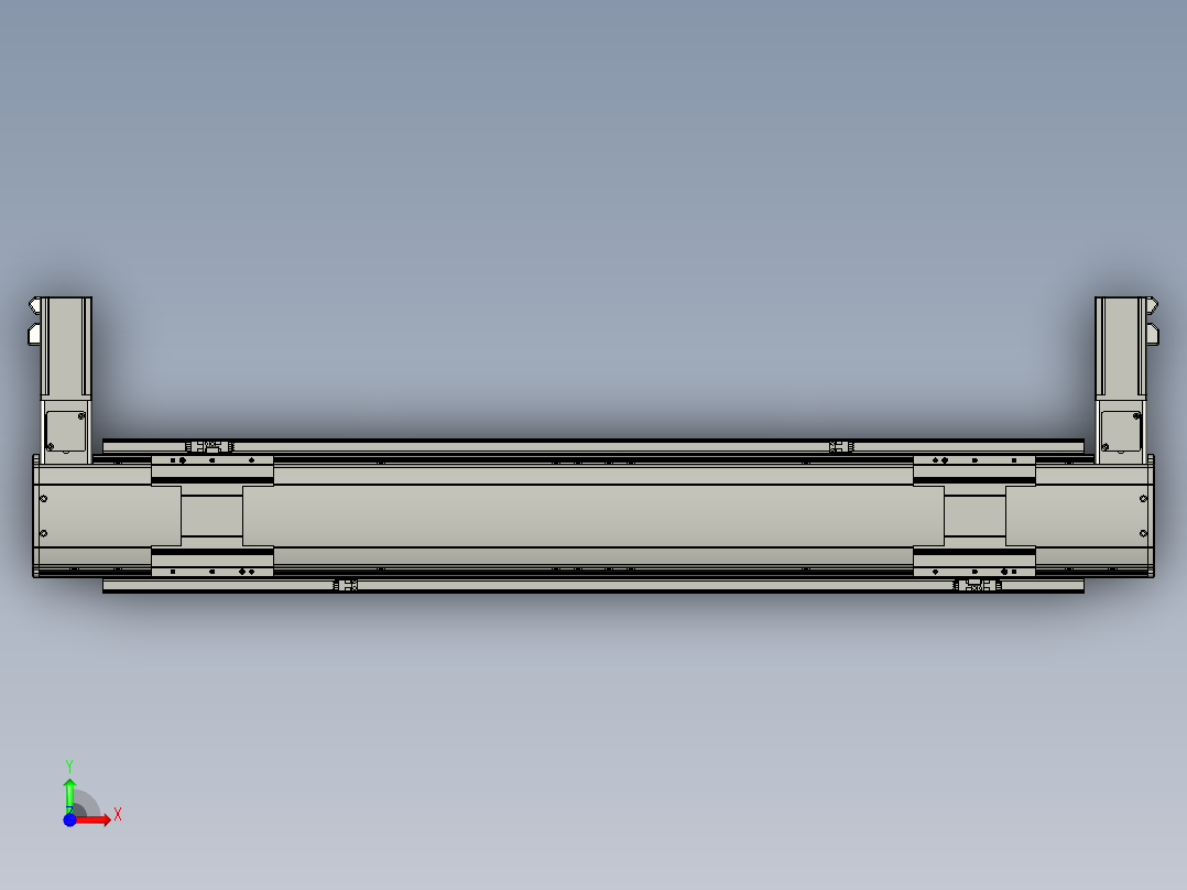 威洛博双电机滑台-VBF14S2-L100-S700-BLR-P40-C6前视图