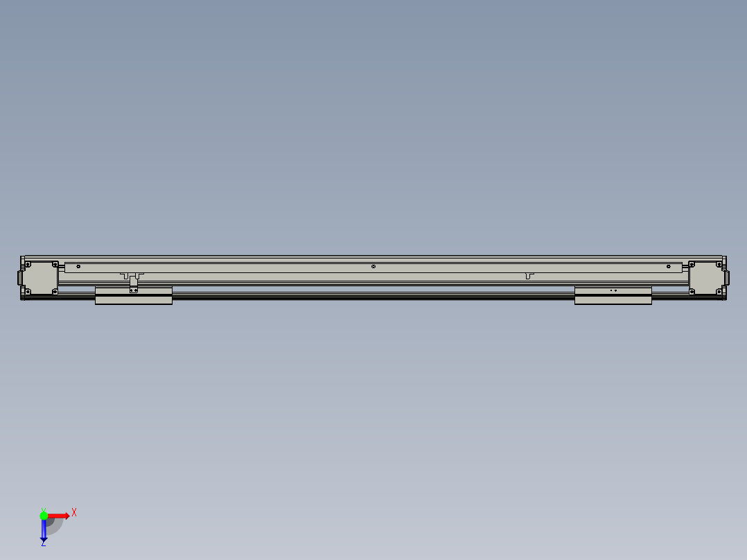 威洛博双电机滑台-VBF14S2-L100-S700-BLR-P40-C6俯视图