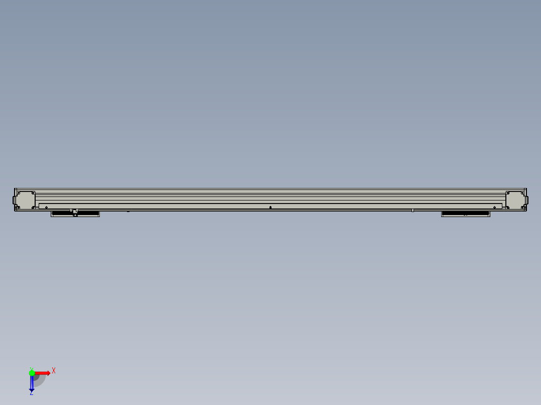 威洛博双电机滑台-VBC14S2-L100-S1100-BLR-P40-C6俯视图