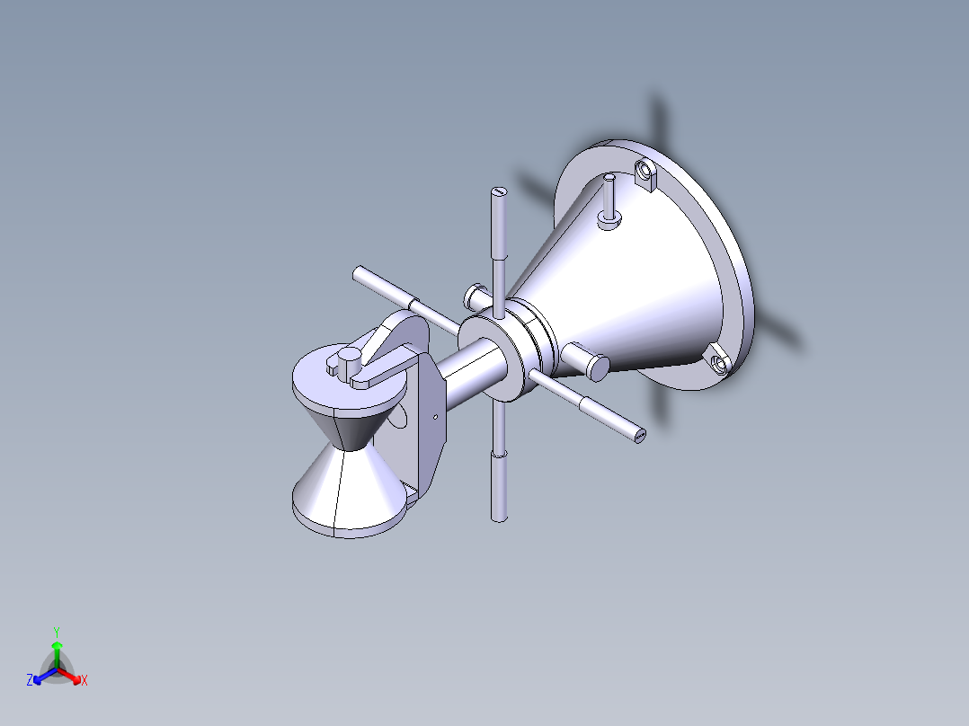摇摆机正等轴测图