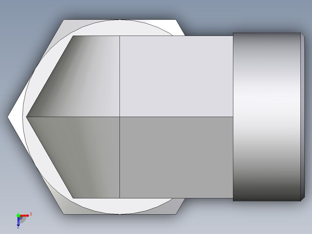 卡套式工业通用硬管接头EO_Assembled_adjustable_standpipe_elbow_EVW38SROMD71俯视图