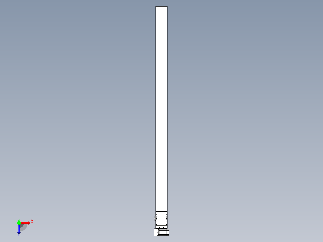 同步带全封闭直线模组TPA-HCB-105D-90-L1800-LU-Y-P20-N3俯视图