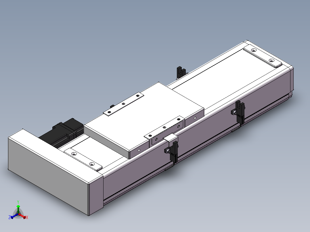 精密模组MC120-L05-150-BR-M10-C4正等轴测图