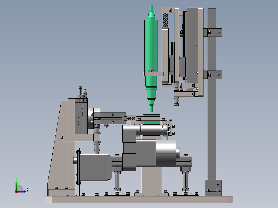 翻转定位机构左视图