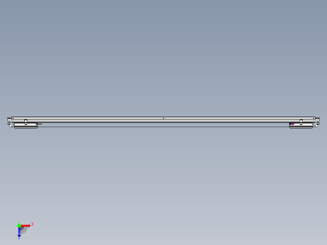 威洛博VL系列直线电机模组-2VL22H3-S2250俯视图