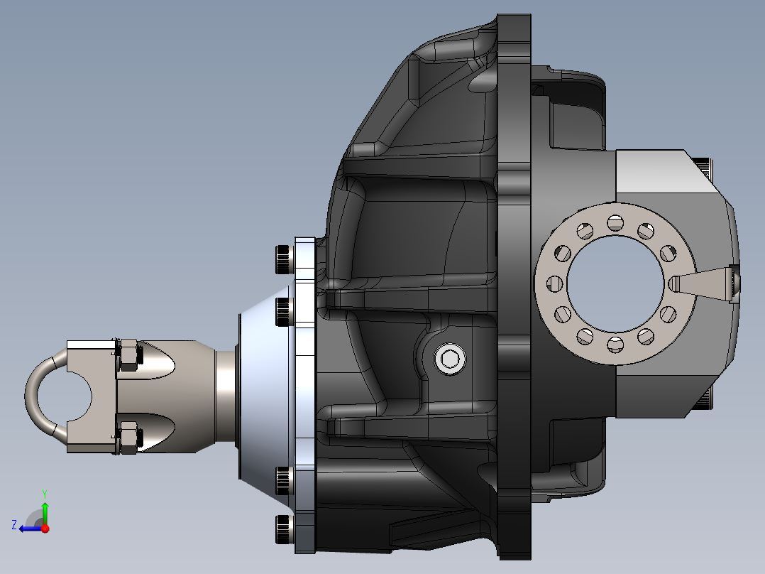 铸造的天线座右视图