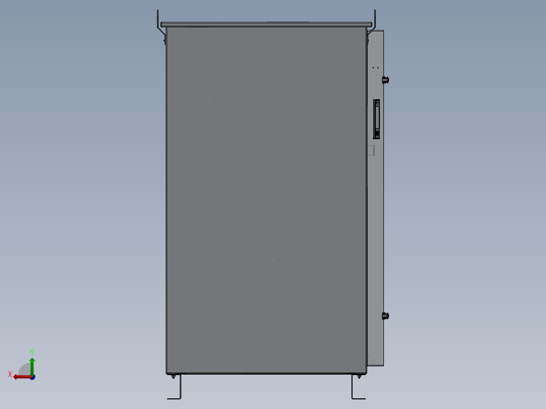电器柜 电控柜 (61) 机械设计素材后视图