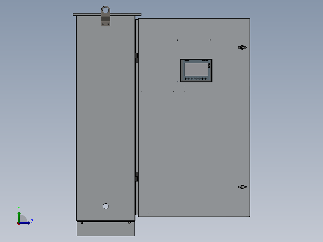 电器柜 电控柜 (61) 机械设计素材左视图