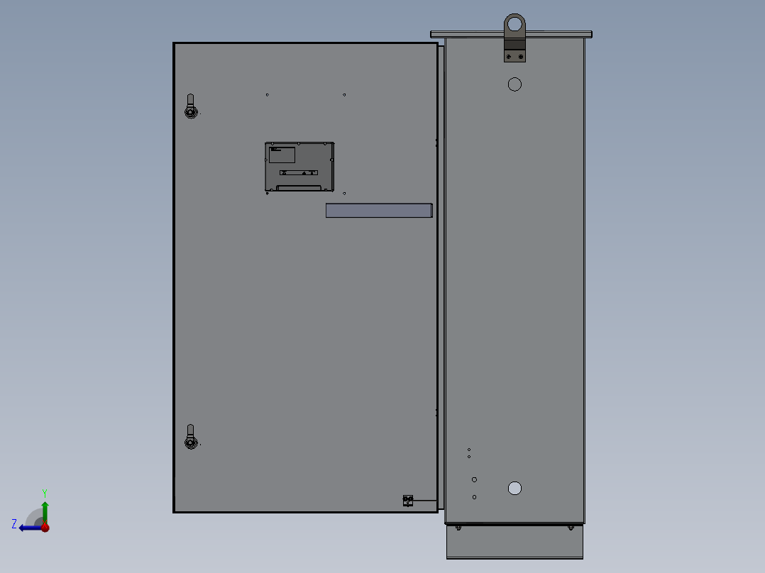 电器柜 电控柜 (61) 机械设计素材右视图
