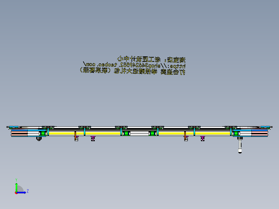 B12_链条式环形输送线左视图