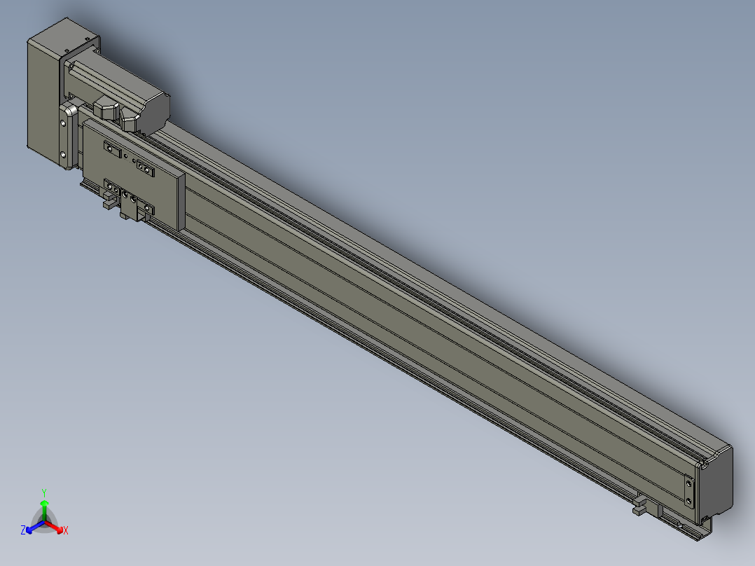 VF丝杆传动-一般环境VT6-L10-C-S600-BR-P10-D4正等轴测图