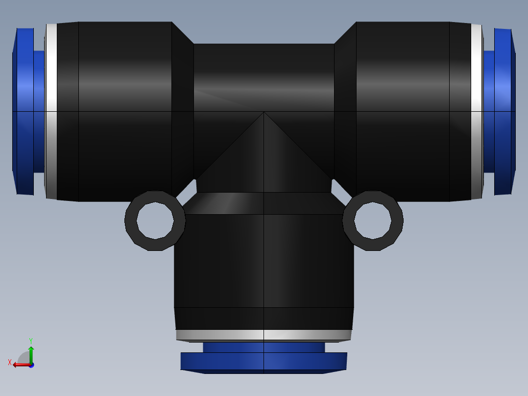 气嘴-Ø12 UNIÃO T (C00601200)后视图