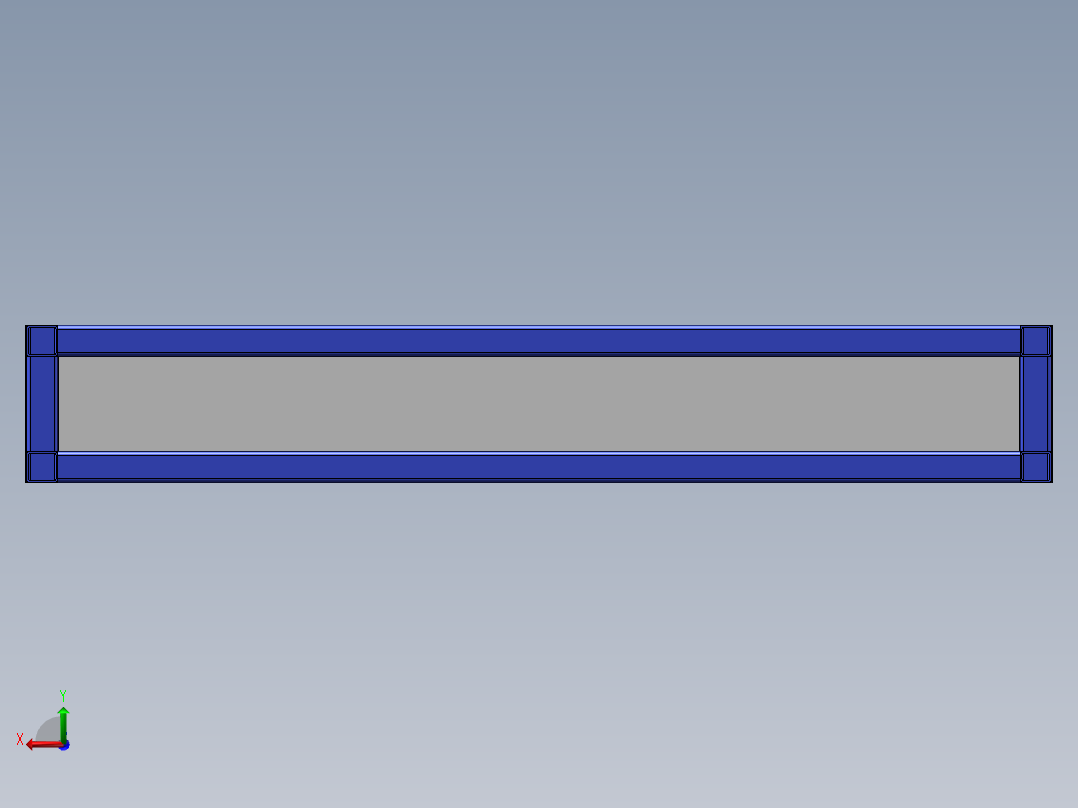 储物挂料架后视图