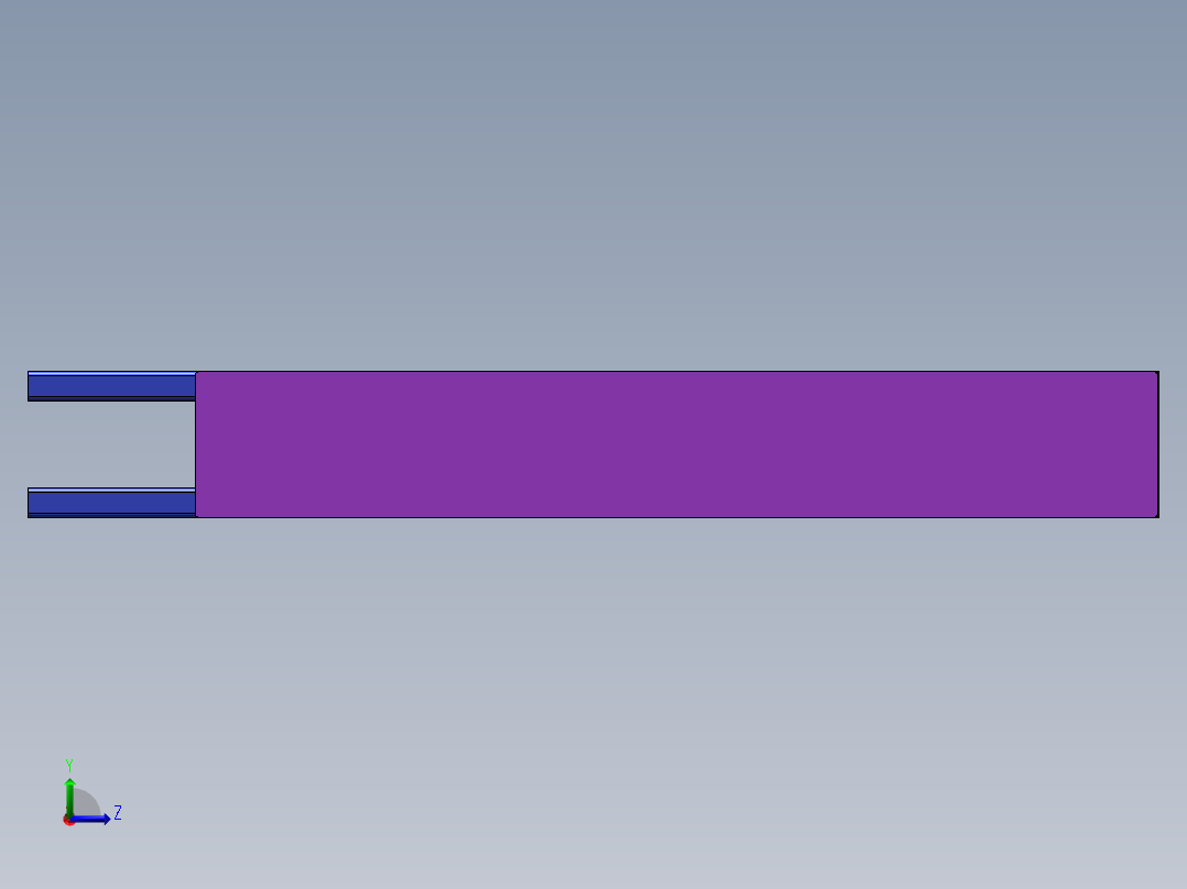 储物挂料架左视图