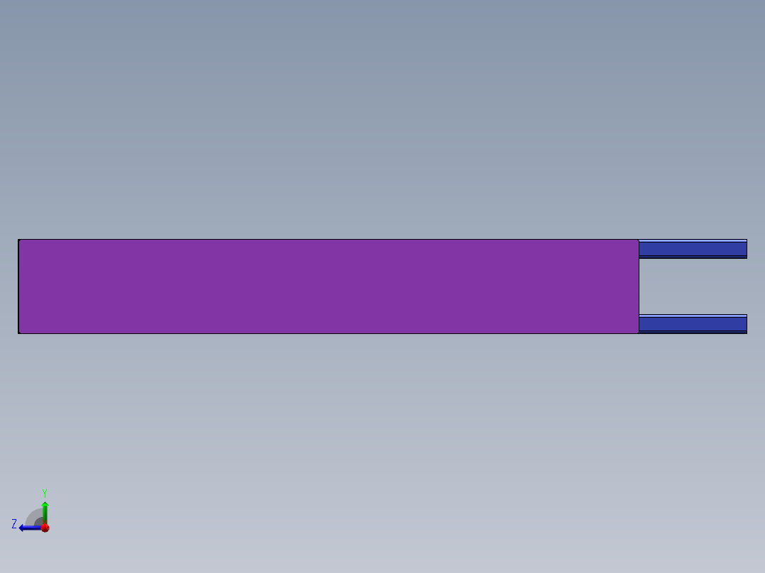 储物挂料架右视图