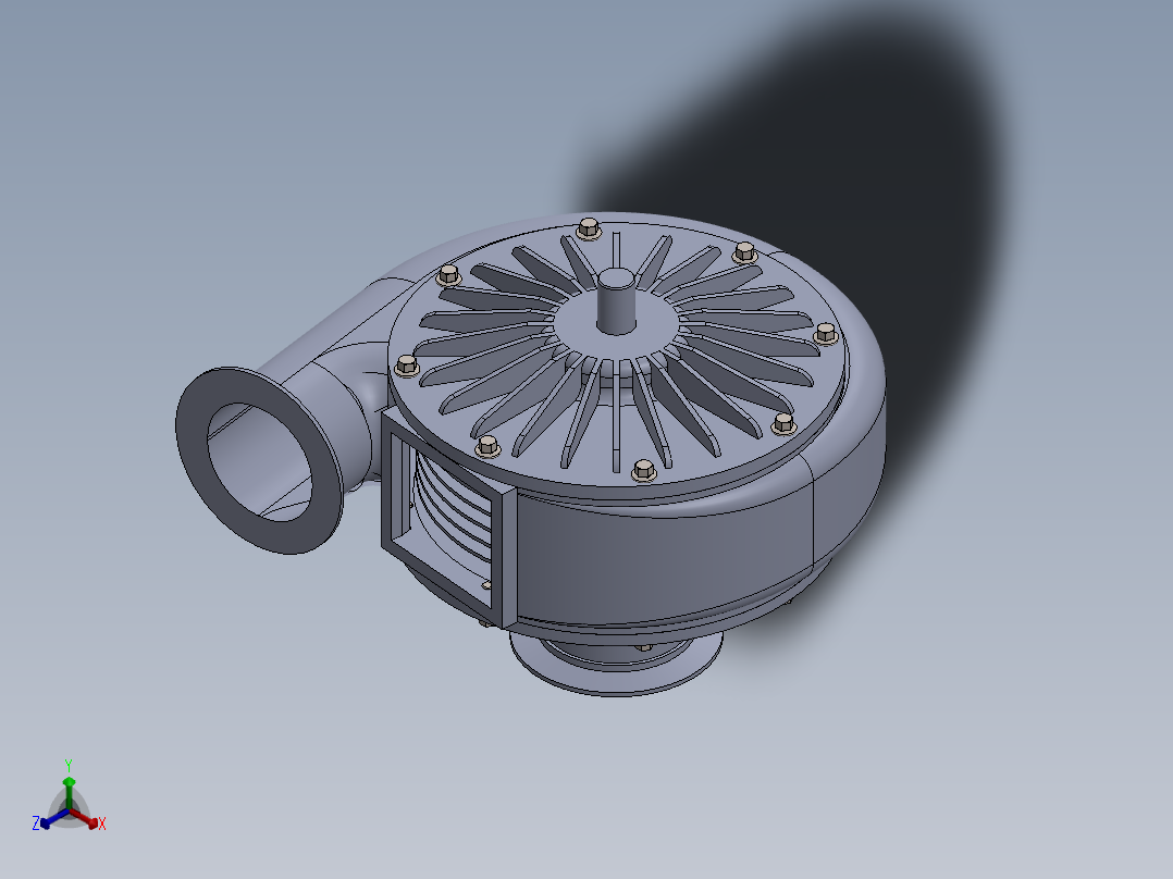 涡轮泵正等轴测图