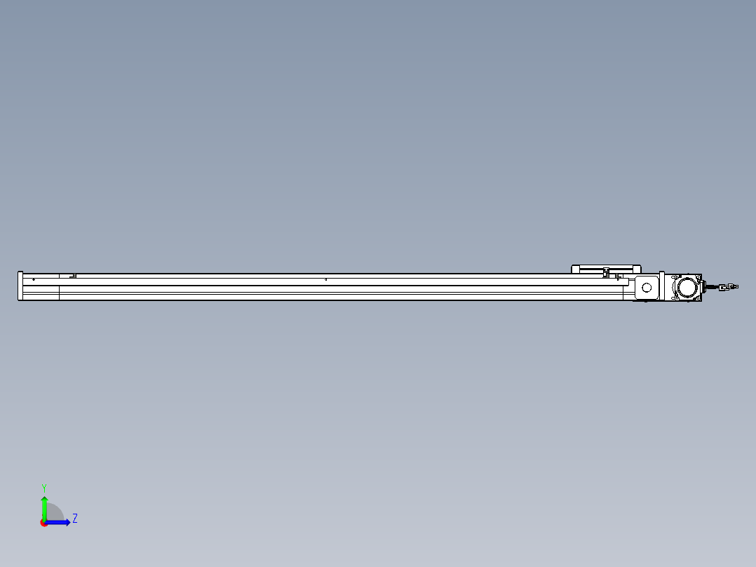 威洛博LB.GB同步带传动--欧规系列LB6A-L65-S1250-BL左视图