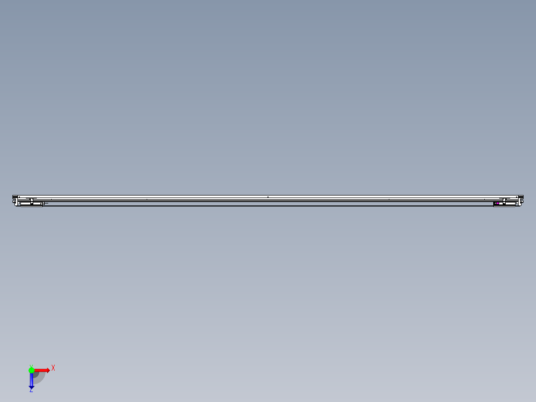 威洛博VL系列直线电机模组-2VL14S2-S3300俯视图