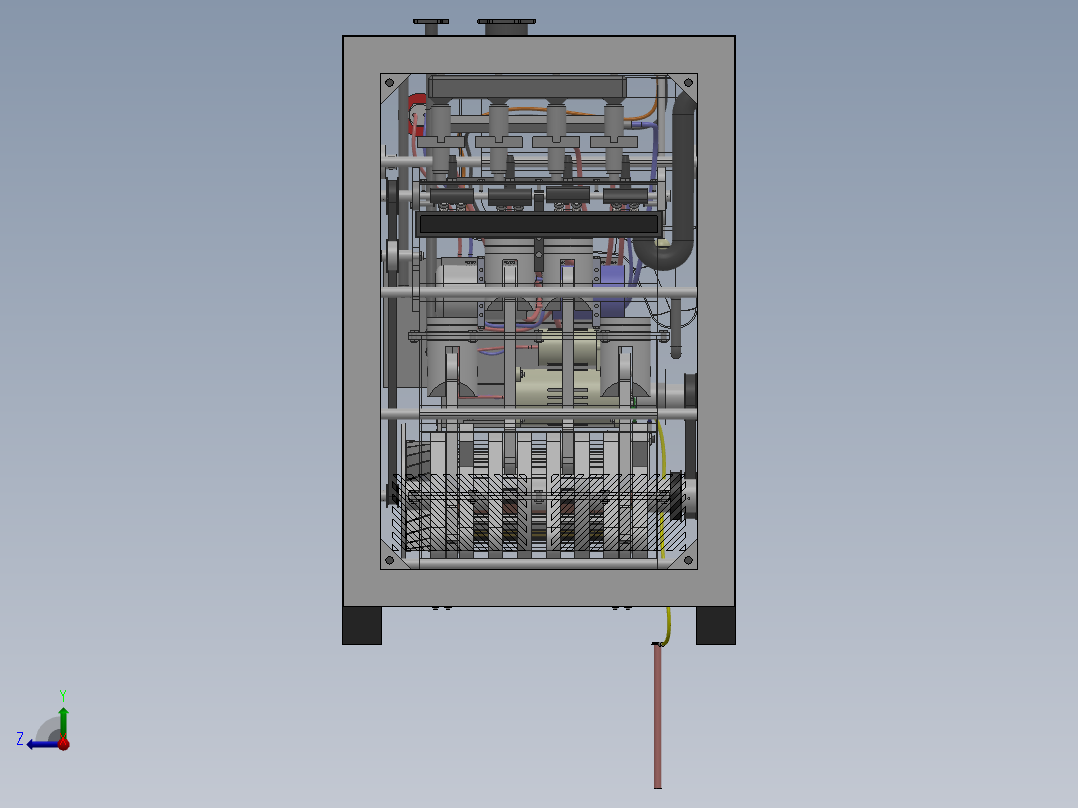 燃料发生器sw20可编辑右视图