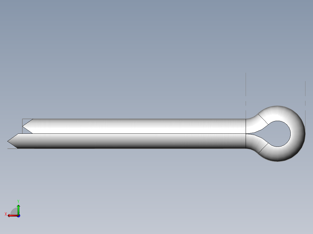 GB／T91开口销B型8×60后视图