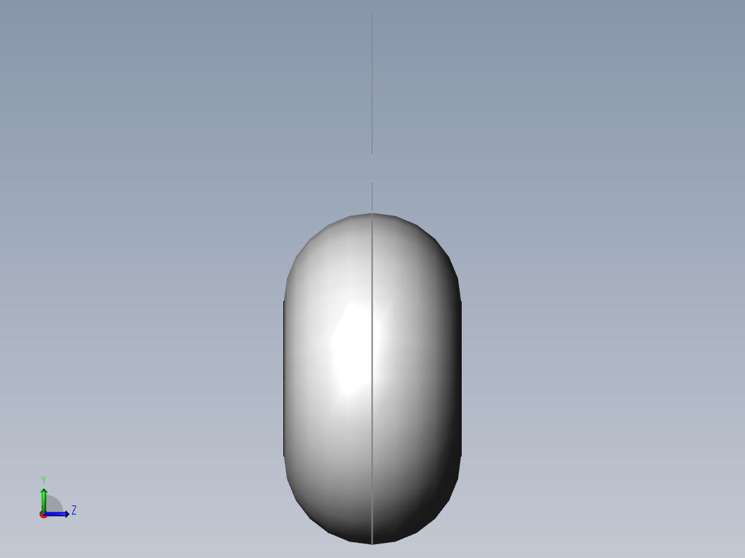 GB／T91开口销B型8×60左视图
