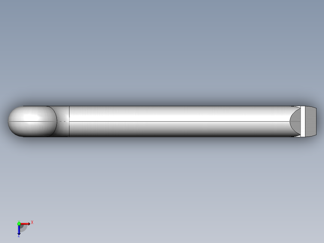 GB／T91开口销B型8×60俯视图